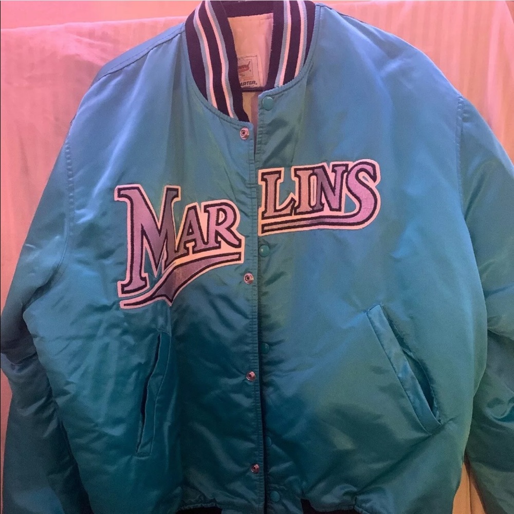 Florida Marlins Bomber Starter Jacket XL (Vintage)